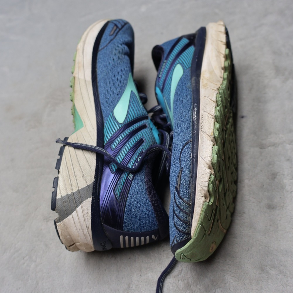 Brooks Womens 8.5B Athletic Shoes Blue Adrenaline GTS 18 Mesh Running Training - Picture 6 of 15